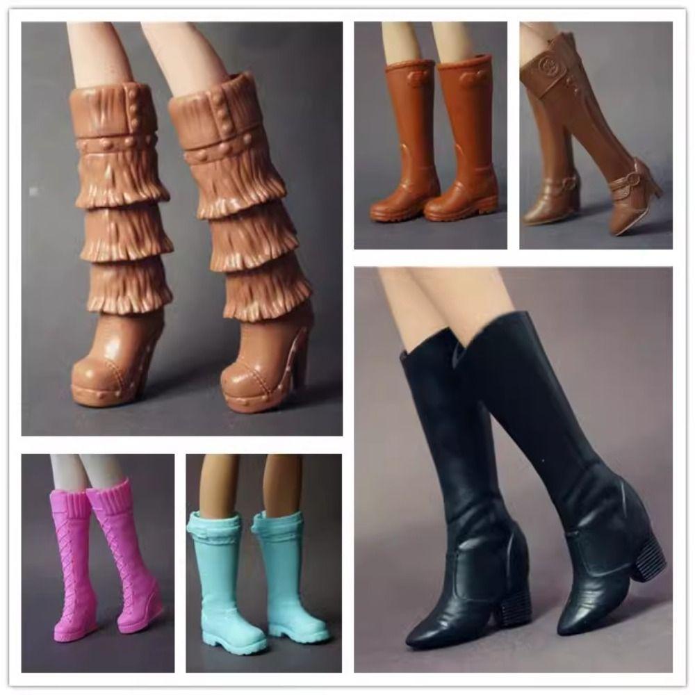 Original High Heels Shoes Quality Super Model Boots High Quality 1/6 Doll Shoes  Doll Accessories