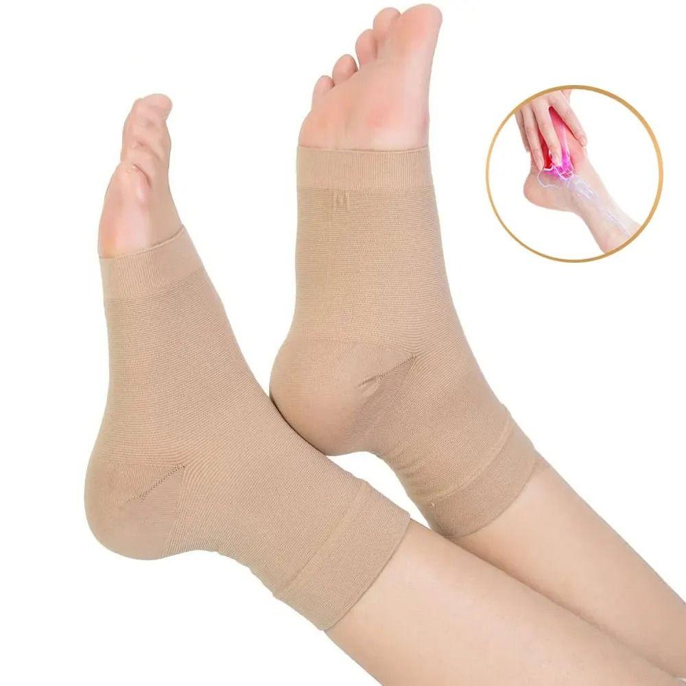 1Pc Elastic Gel Heel Pads Soft Ankle Support Protective Sleeve Heel Protective Sock Unisex