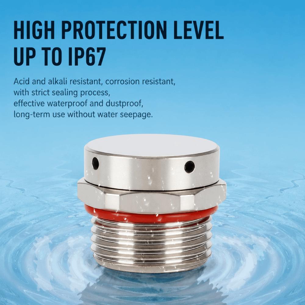 Brass Breather Valve Nickel Plated Pressure Balance Plug Durable Automatic Venting Valve