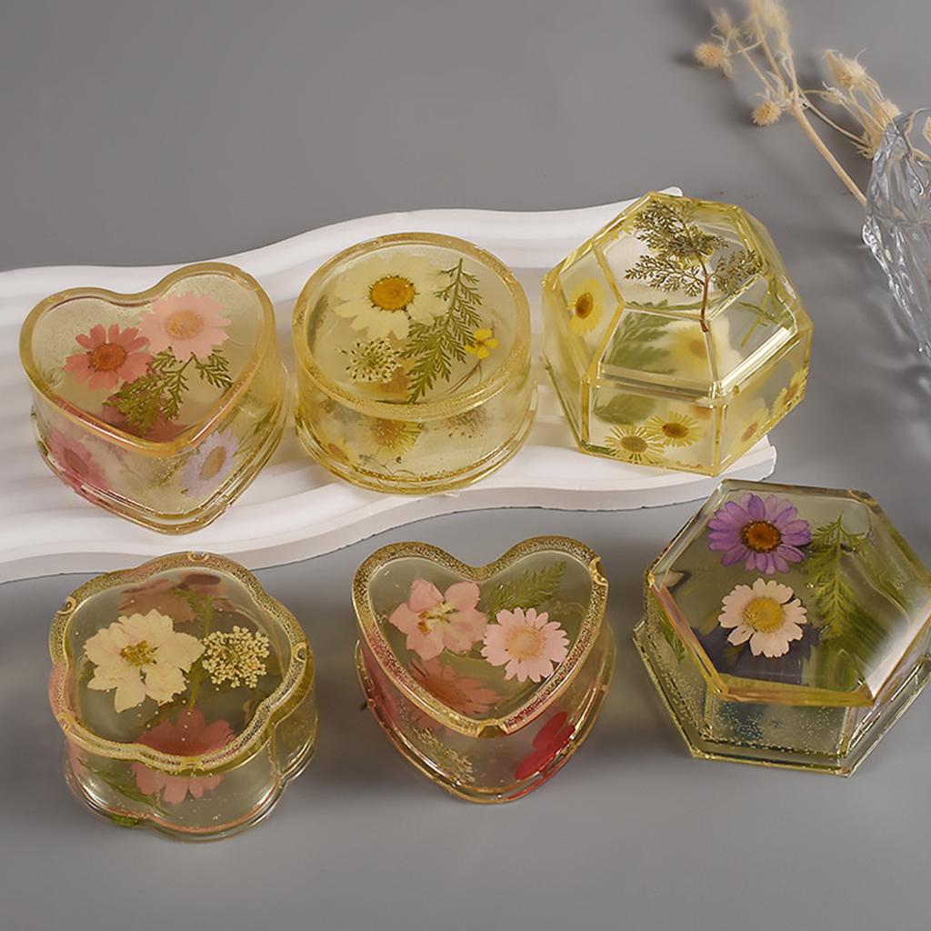 Мягкая силиконовая форма Форма для эпоксидной смолы Инструмент для литья для изготовления своими руками Коробка для хранения Подарочный футляр Контейнер для конфет Изготовление подсвечников