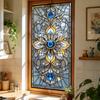 Пленка для приватности окон, блокирующая солнце, витражная, с цветочными узорами, съемная, статическая, для гостиной, спальни, кухни