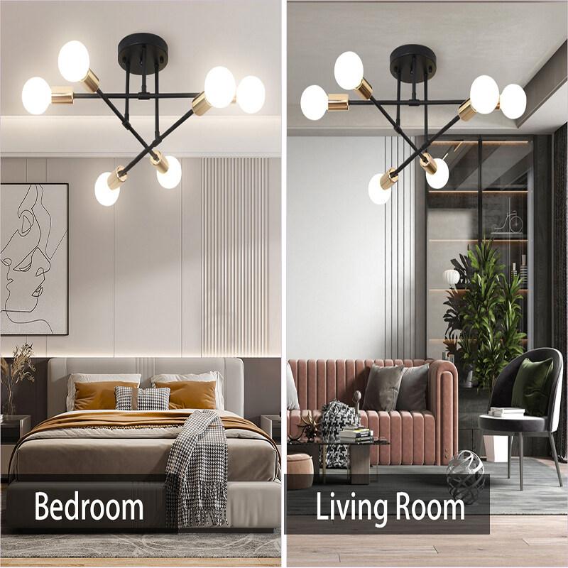 Canmeijia Modern European Nordic Chandelier Home Decor Ceiling Light Dining Pendant Hanging Lamps for Living Bedroom