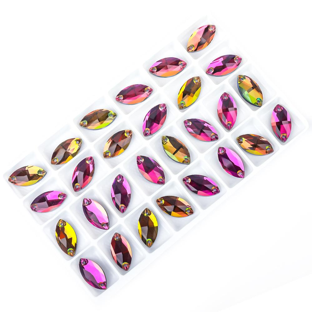 Вэй Чэнь Маркиз Страз Ручная Вышивка Плоская Пуговица для DIY Вечерних и Свадебных Платьев Аксессуары