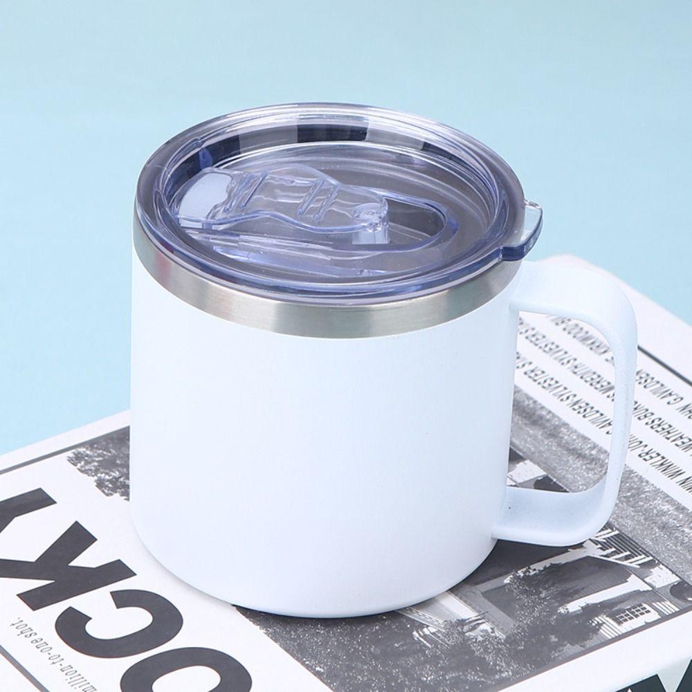 Кружка с двухслойной ручкой 12 унций/14 унций термос чашка практичный подарок кружка для кофе на открытом воздухе спорт