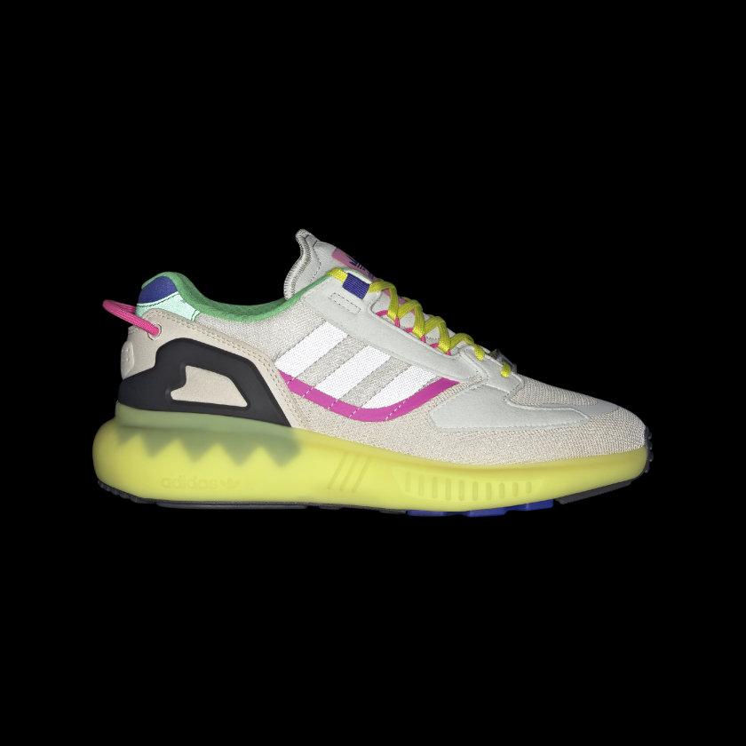 Adidas ZX 5000 Boost Wonder White Acid Yellow Женские кроссовки White-Tint GV7704