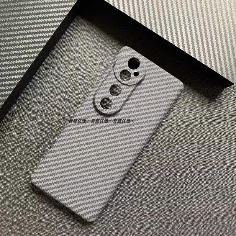 Чехол для VIVO V40 5G, чехол из поликарбоната с текстурой под карбон, матовый жесткий чехол для телефона Vivo V 40, тонкий чехол-бампер с полосками