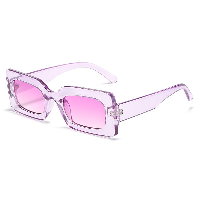 Box sunglasses, European and American personalized multi-color colorful candy-colored glasses, square international station hot products