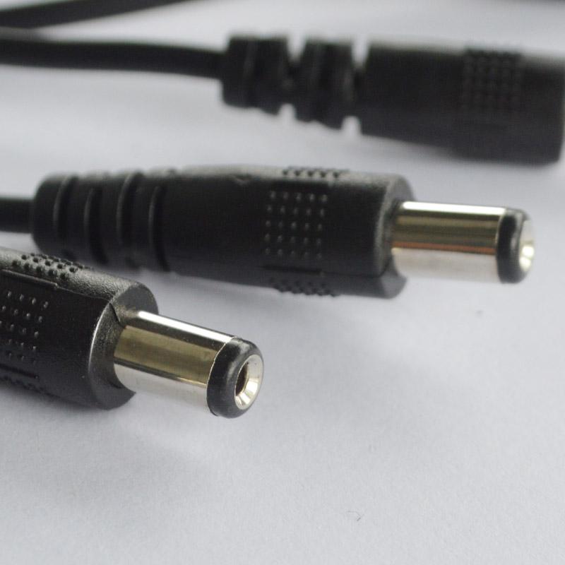 Разъем питания постоянного тока 5,5 мм, кабель питания постоянного тока, 1 гнездо на 5 штекеров, разветвитель-адаптер для камеры видеонаблюдения и светодиодной ленты Blackup Camer