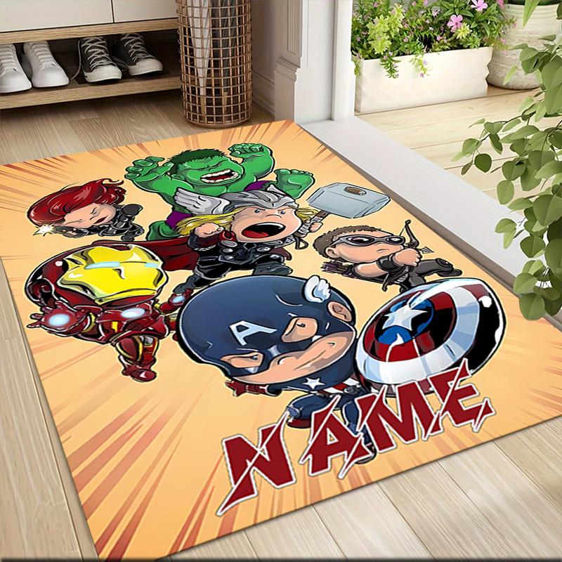 Custom Name "Spider-Man: Web Heroes" Carpet Rug Customizable Soft Washable Anti-Slip Home Living Room Sofa Mats Personalized Rug. 090916