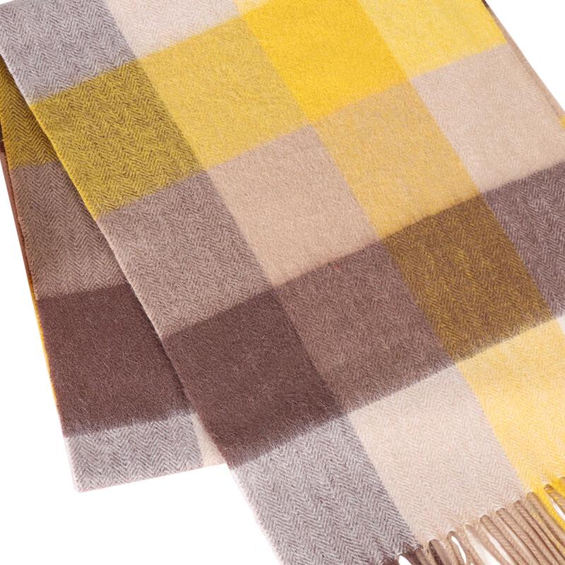 Aisi Yalan Yage 100% Wool Plaid Scarf