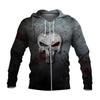 Мужская толстовка на молнии с черепом, топ на молнии с 3d принтом, осень-зима, винтажная куртка с длинными рукавами, модная мужская одежда оверсайз