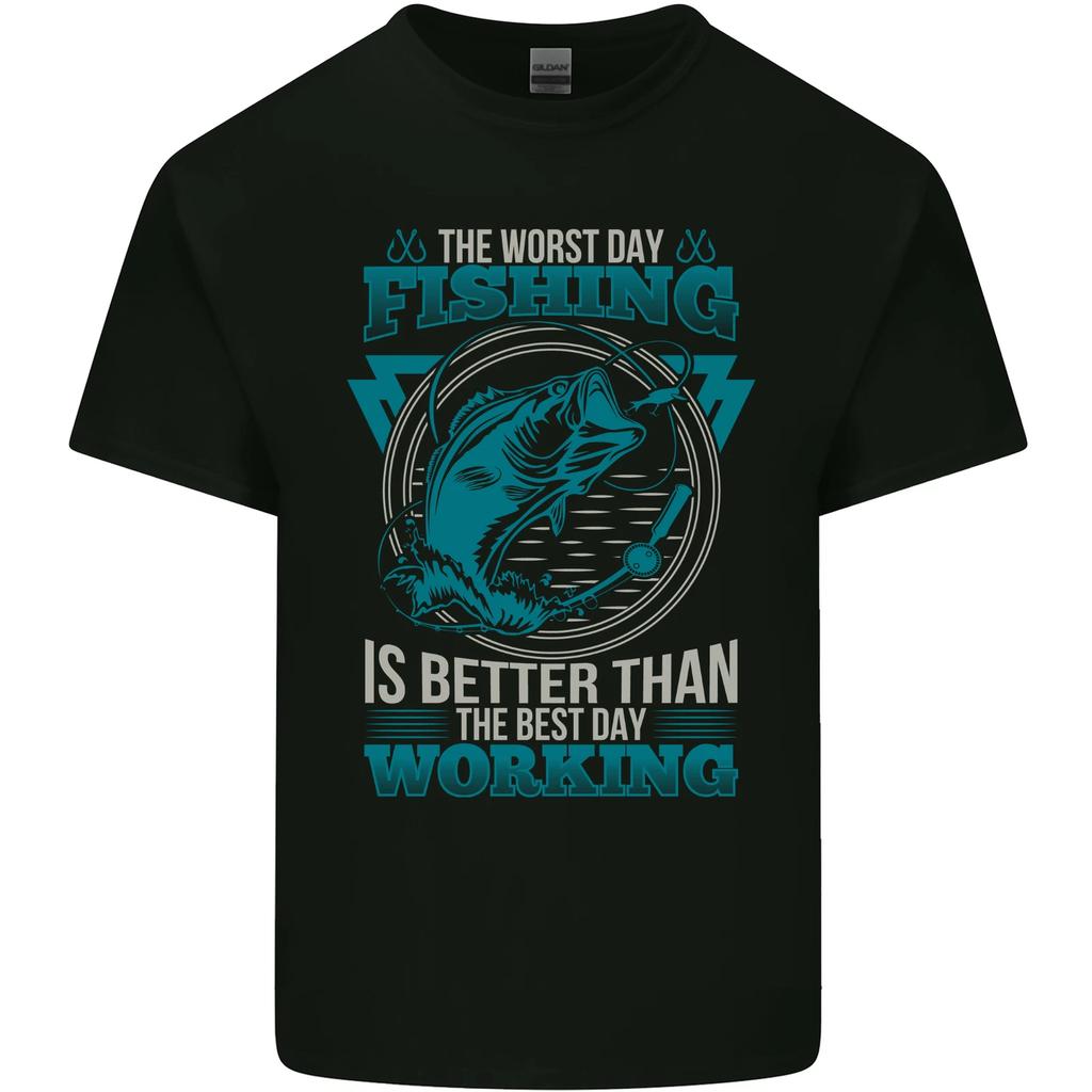 Worst Day Fishing Better Than Working Kids T-Shirt Childrens
