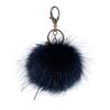Metal Ring Fur Ball Keychain Fluffy Plush Ball Keychain Pom Pom Keyring  Bag Decoration