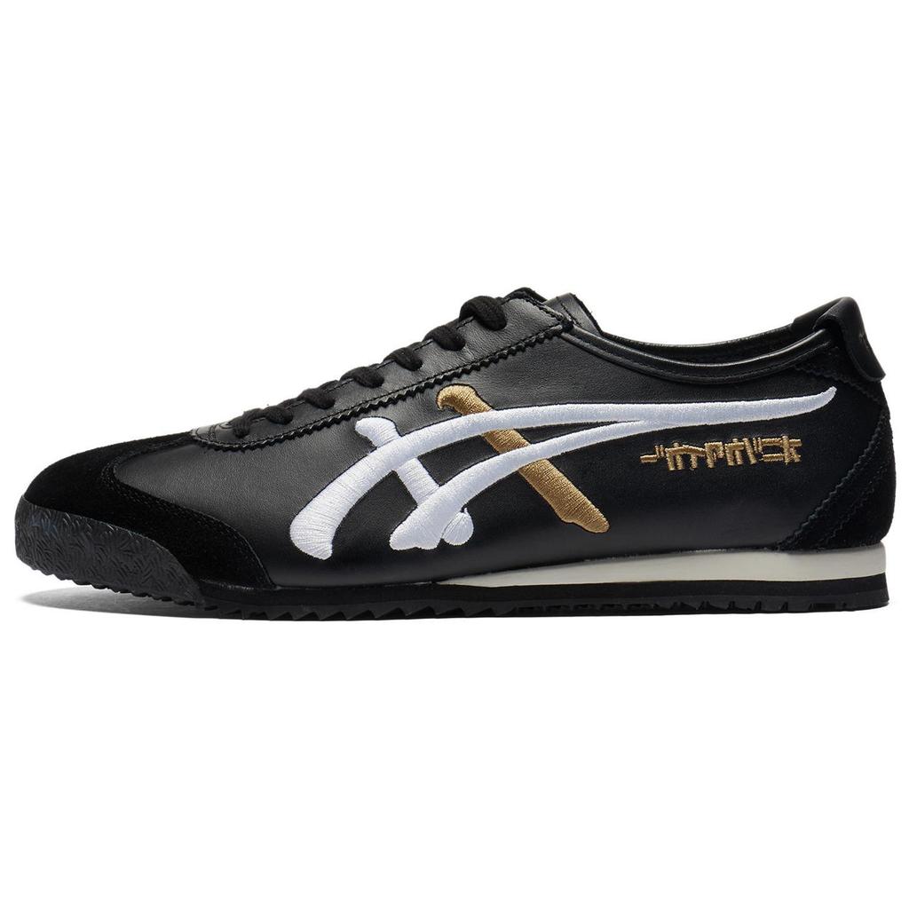 ONITSUKA TIGER Mexico 66 Nm Comfortable Non-Slip Durable Low-Top Lifestyle Sneakers Unisex Sneakers Black White 1183C320-001