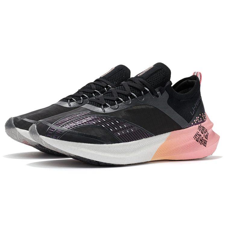 Li Ning Feidian Challenger Беговые кроссовки с защитой от истирания, дышащие, низкие, женские, черные ARMR012-5