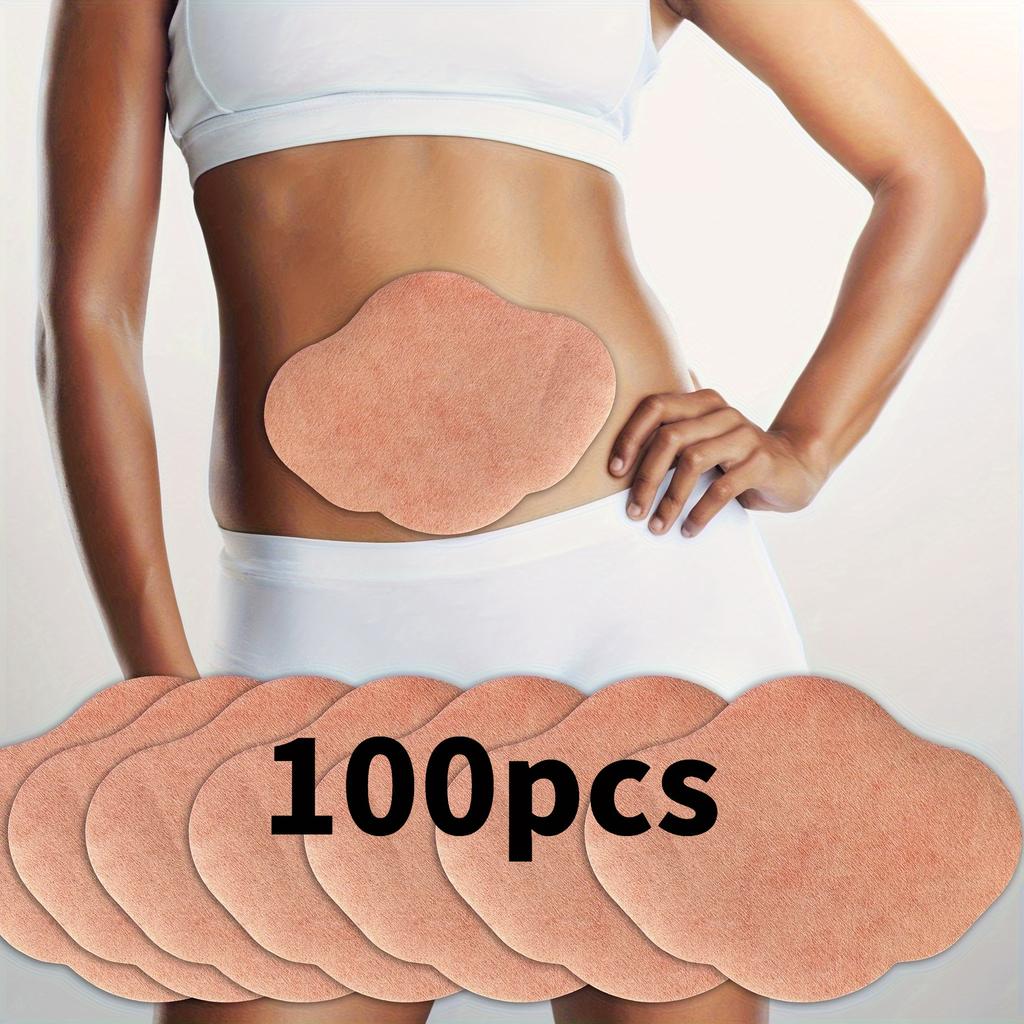 100 шт. накладок на пупок - Дышащий, клейкий пластырь на пупок для живота, рук и бедер - Идеально для восстановления после операции