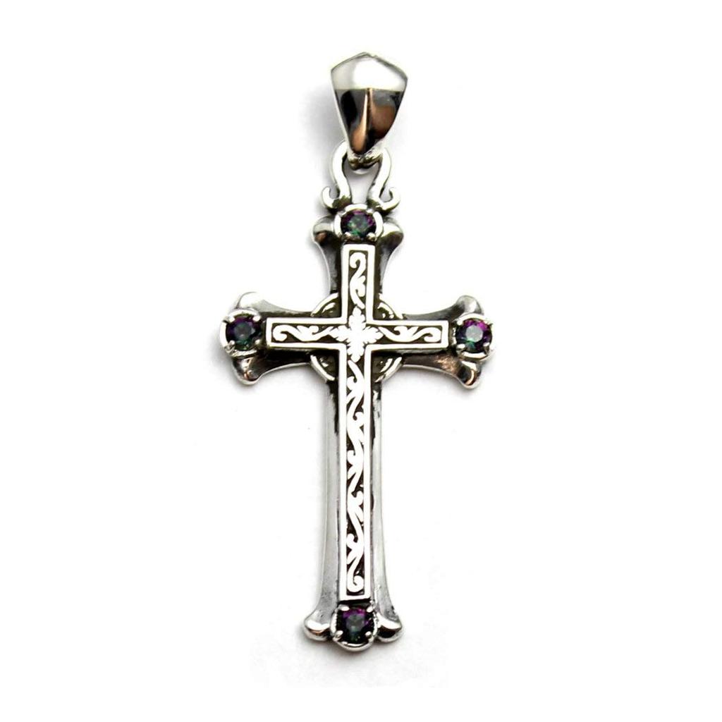 Goodvibrations Хорошие вибрации Кельтский крест Крест Христианский Серебряный кулон 925 пробы