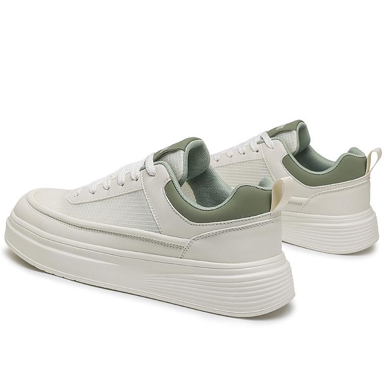 Белая мужская обувь летняя легкая дышащая повседневная обувь для скейтборда мужская белая обувь противоскользящая толстая подошва универсальная спортивная обувь