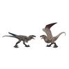 Mattel Мир юрского периода Красный Поврежденный Мутадон Фигурка для детей Фигурка динозавра Набор из 2 штук Возраст 4+ Серый JLD30