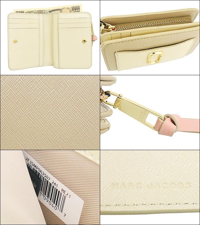 Wallet 2F3SMP062S07 Khaki Multi The Snapshot Saffiano Leather Mini Compact Wallet [Marc Jacobs] (bifold Wallet) Women's [Brand] [Item]