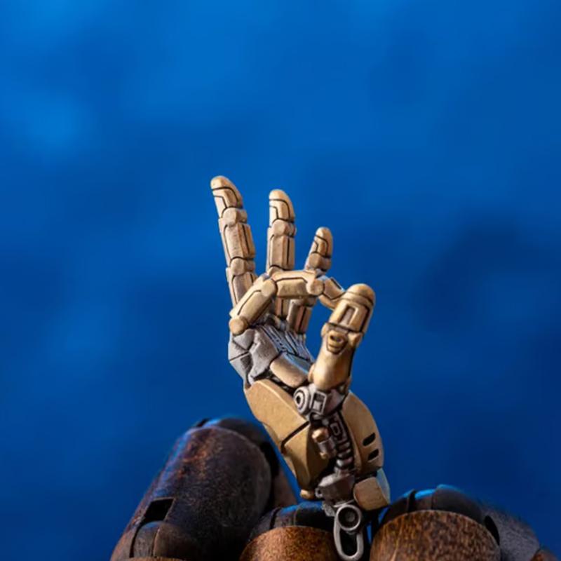 Модный механический биомиметический кулон-рука с цепочкой для мужчин и женщин, креативное подвижное сочленение пальцев, ожерелье-роботизированная рука, ювелирное изделие