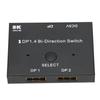 DisplayPort Switch 2x1 1x2 DisplayPort Bidirectional Switcher Support 8K 30Hz 5K 60Hz 4K 120Hz 60Hz for Monitor Laptop