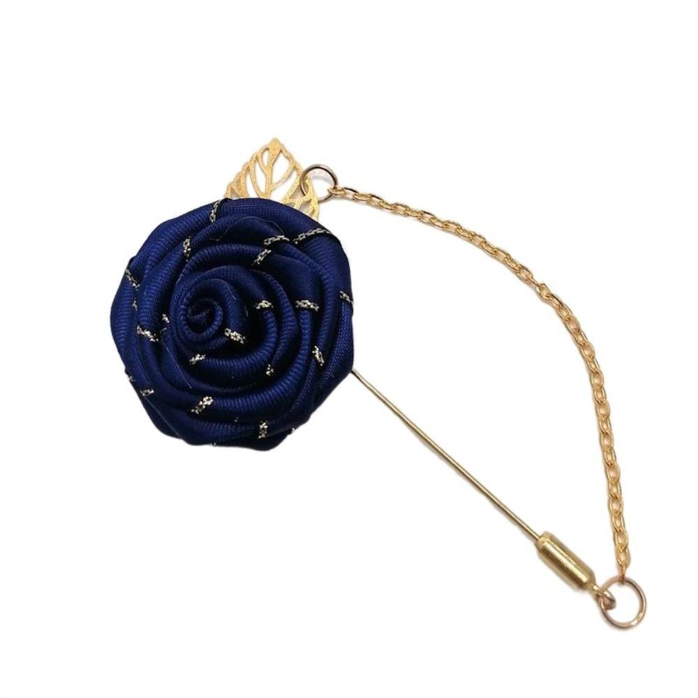 Аксессуары Цветной лист лацкан украшение роза воротник игла мужской корсаж ткань цветочный значок