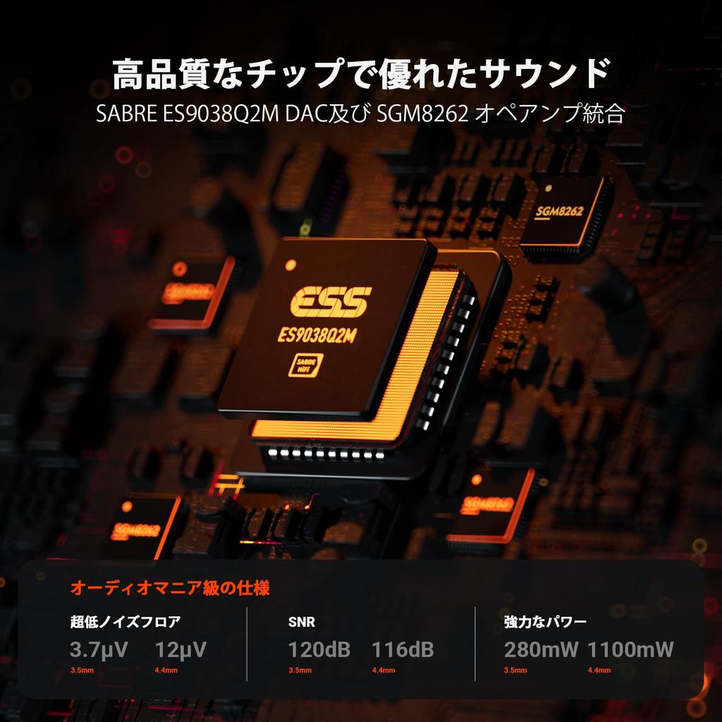 Fosi Audio SK02 DAC Amplifier Small Headphone Amplifier Desktop USB C To AUX Digital Analog Audio Converter Adapter Compact Preamp Home Audio Home Use