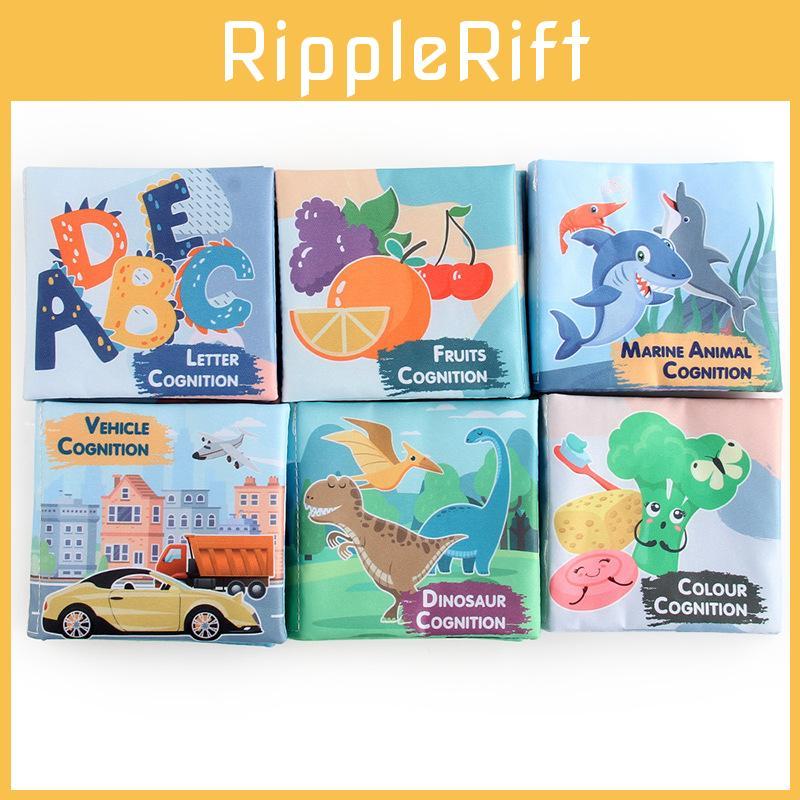 Children's Educational Alphabet Cloth Book Tear-resistant With Sound Paper 3d Dinosaur Ocean Cloth Book
