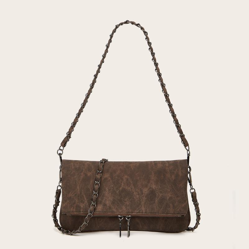 Популярная женская винтажная сумка через плечо на одно плечо с цепочкой Premium Sense Niche Design Underarm Bag