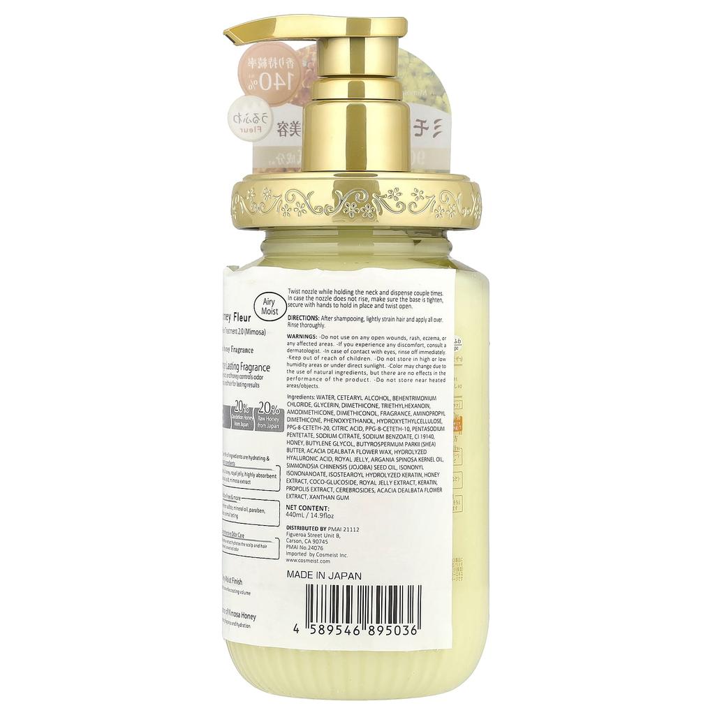 &Honey, Fleur Moist Treatment, Mimosa Honey, 440Ml(14.9Fl Oz)