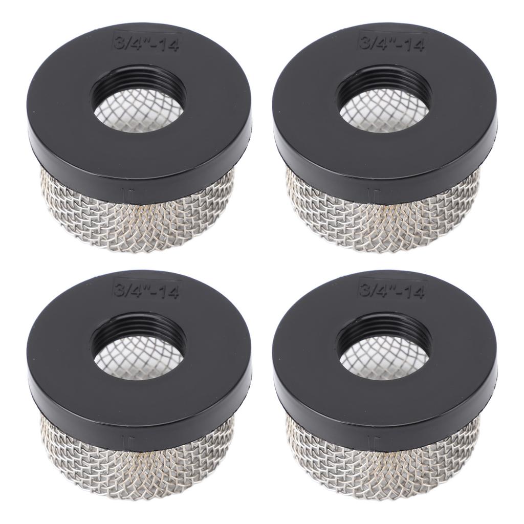 Stainless Steel Mesh Strainer 3/4in‑14 Female Thread Aerator Screen Strainer for Livewell Pump 4pcs
