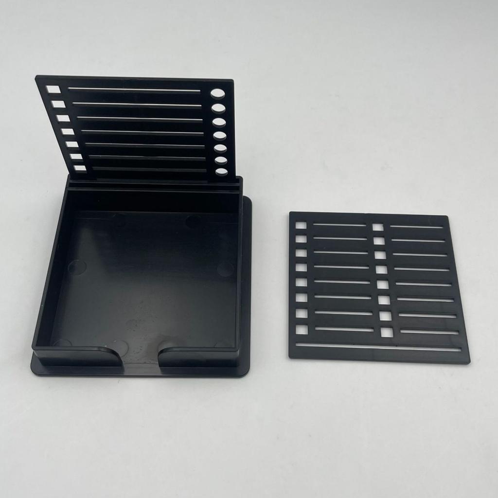 2 шт. держатели для липких заметок, высокая прочность, гладкие края, без заусенцев, многофункциональный держатель для липких заметок с трафаретом