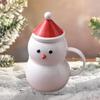 Рождественская кофейная кружка, чайная чашка, украшение, новинка, керамический снеговик для молока