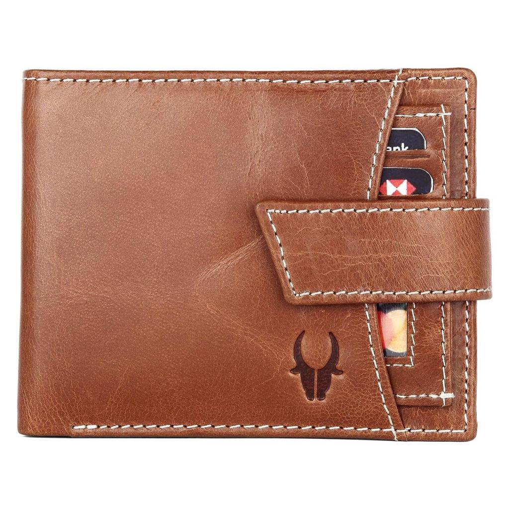 Черный кожаный кошелек для мужчин WildHorn