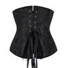 Underbust Corset Floral Push Up Boned Bustier Gothique Korsett For Women Front Busk Gorset Korse Sexy Women Gothic Corset