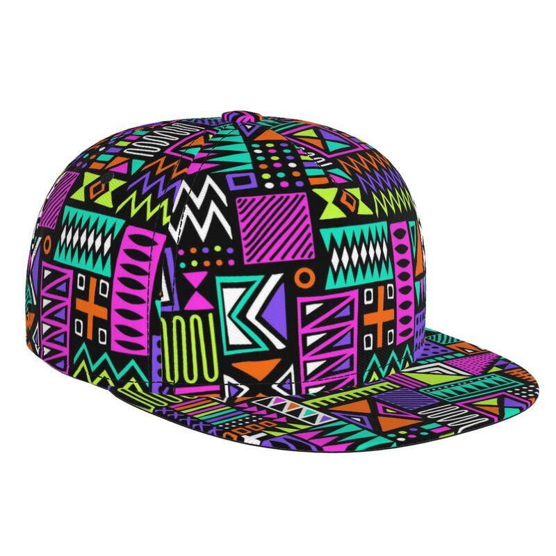 Африканская Бейсболка Bogolan Регулируемая Snapback Козырек от Солнца Кепки Унисекс Хип-Хоп Шляпа Африка Этническое Племенное Искусство Кепки с Прямым Козырьком