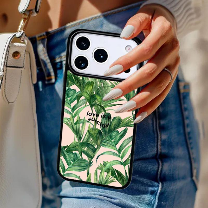 palm trees plants Phone Case For iPhone 17 Air 14 15 13 12 Max Cover For Apple 16e 11 Pro Max Plus Coque