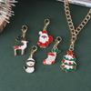 Набор ожерелий-подвесок в виде мультяшной рождественской елки и леденца с шармом Санта-Клауса