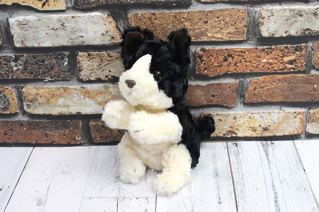 Hand Puppet Cat White Black Take-Off &