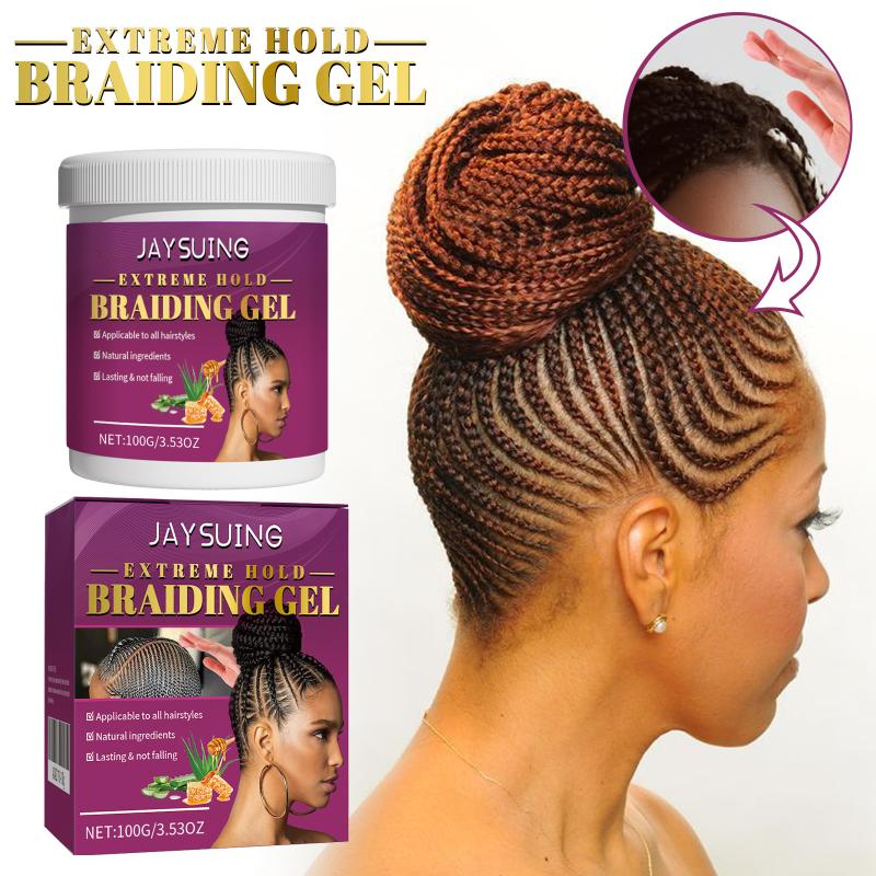 Edge Control Hair Braiding Gel Wax Strong Hold Pomade Long Lasting Carbomer Smoothing Anti Frizz Styling Solution