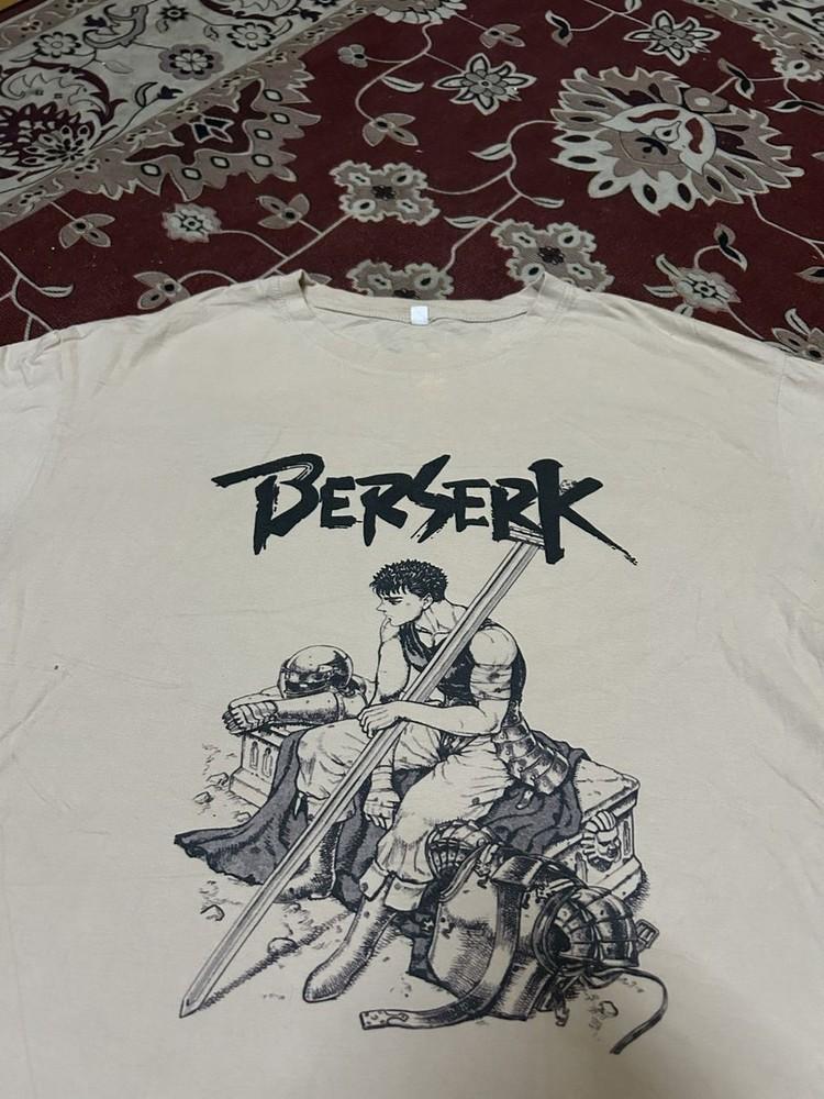 Футболка с аниме Berserk, Унисекс футболка с аниме Berserk S-5XL