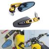 2022 New Motorcycle Rearview Mirror Carbon Fiber Pattern Handlebar Mirror Modified Inverted Rear Mirror Motorbike