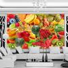Современные обои 3D стерео фрукты фотообои Кухня Фруктовый магазин Фон Настенная роспись Декор