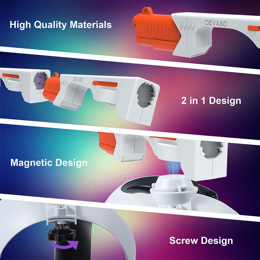 Для Sony PlayStation VR2 пистолет приклад VR контроллер кобура рукоятка для стрельбы пистолет подставка магнитный VR контроллер чехол для PSVR2