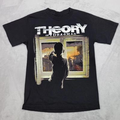Theory Of A Deadman Черная Концертная Турне Взрослая Футболка Полный Размер от S до 5XL LL1648