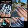 288PCS/ Box 3D Quick Building Mold Tips Nail Extension Gel False Nail Dual Forms Finger Extension Tool