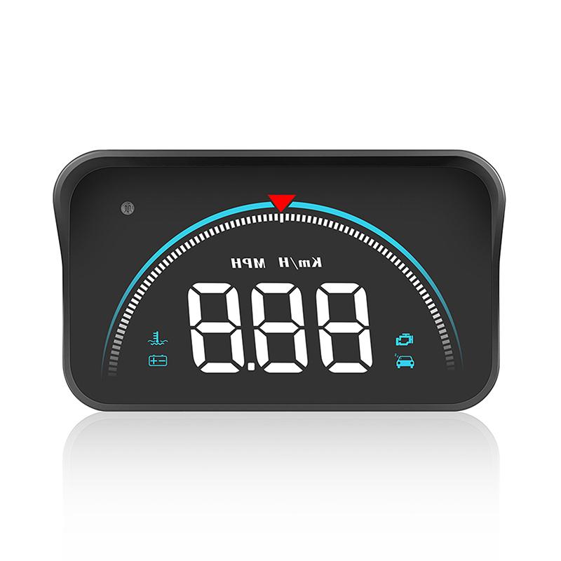 M8 Автомобильный Hud Head Up Display Obd2 Предупреждение о превышении скорости Автоматический электронный датчик температуры воды Светодиодный цифровой проектор Лобовое стекло