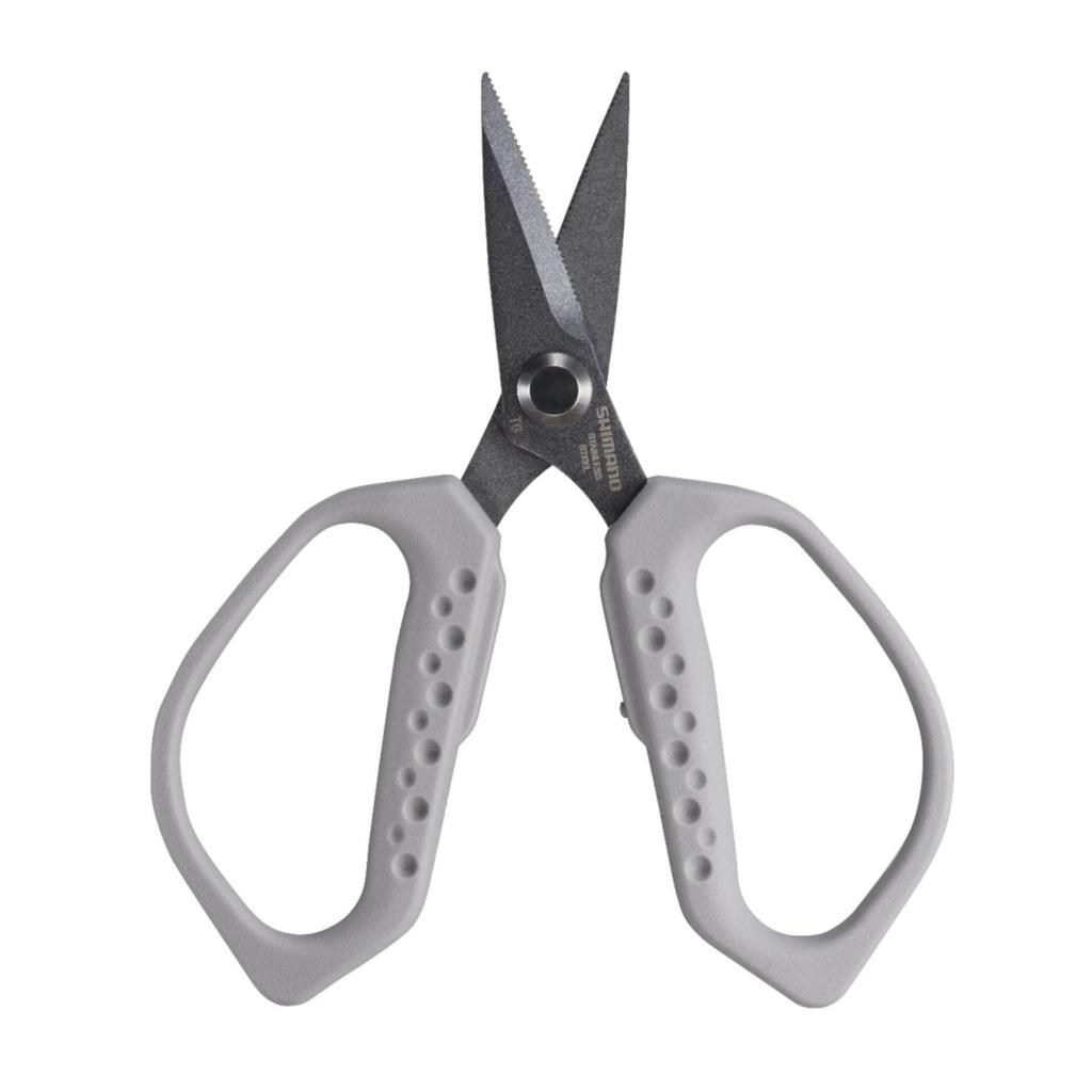 SHIMANO Spa Scissors ST Fishing Scissors Knife, Light Gray, CT-522Q