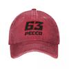 Винтажная бейсболка Pecco Bagnaia 63 унисекс из потертого хлопка Snapback для мотоциклетных гонок на открытом воздухе всесезонная подарочная кепка для путешествий
